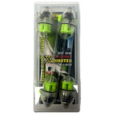 엑스헌터 전자 캐스팅볼 X-hunter 던질찌, 클리어 그린F, 4개, F