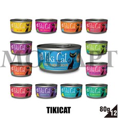 MOG&DOG TIKICAT 夏日風情 貓咪罐頭, 1個, 夏日14號 雞肉+蛋 12罐80g