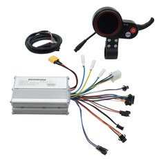 브러시리스 모터 컨트롤러 TF 100 LCD 디스플레이 계량기 Kugoo M4 전기 스쿠터 자전거 개조용 36V 48V 500W 800W, TF 100 48V 25A set