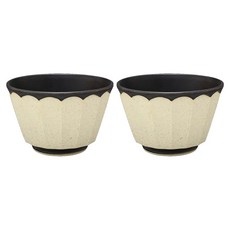 HASAMI WARE 어스 덮밥보울 L 400g, 2개, 블랙 매트