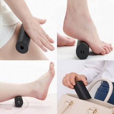우모행 근육이완 도움 간편휴대 미니 폼롤러, 1개, 블랙