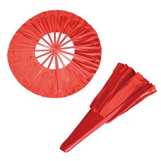 마술도구 원형으로 펼쳐지는 서클 부채-360°-레드, 1개