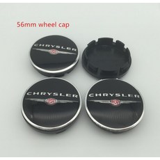 4pcs 56mm 60mm 크라이슬러 300C 자동차 휠 센터 커버 허브 캡 수지 배지 엠 블 럼 스티커 300 Sebring Pacifica, [05] 56mm yellow cap