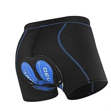 자전거 쿠션 팬츠 L 블루 자전거패드바지 자전거복장