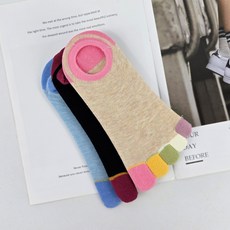 여성 루비 발가락양말 5켤레