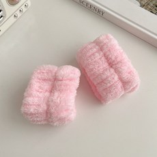 洗臉手腕帶 珊瑚絨材質 防濕吸汗, 1個, 粉(2入, 粉