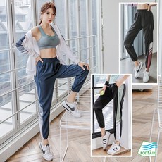 BODYAIR 撞色顯瘦運動褲