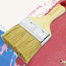 로랑마켓 원목 페인트붓 청소붓, 5인치