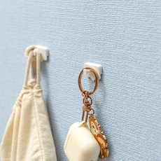 [JAJU/자주] 못이 필요 없는 다용도핀 4P, 1개, 화이트