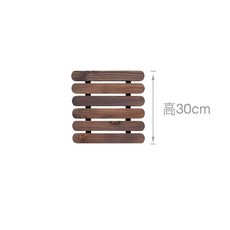 長方形實木墻上花架陽臺花盆掛架綠蘿懸掛植物架壁掛式防腐木柵欄, 1個