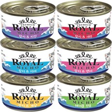 프리미엄 로얄 미쵸 캔 콤보 85g x 30개입 고양이 캔 간식, 30개