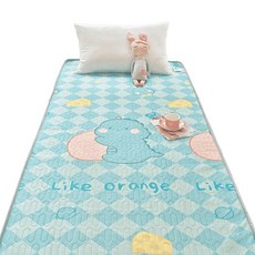 Kirky 可愛狗狗圖案涼感床墊, 愛心恐龍(乳膠表布/抗壓硬質棉), 5