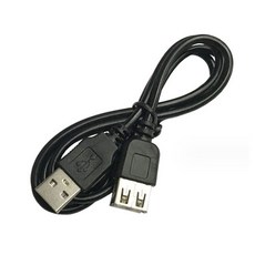 (티테크놀로지) (AM-AF) USB-A 2.0 to USB-A 2.0 M/F 연장케이블 T-USB-AMAF-0.8M (블랙/0.8m), 1개