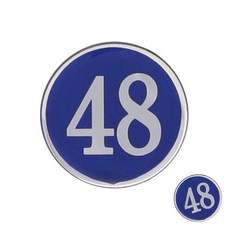 번호판 48 에폭시 파랑