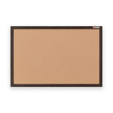 [보드뱅크]콜크 게시판 70x50 무늬목프레임(웬지)