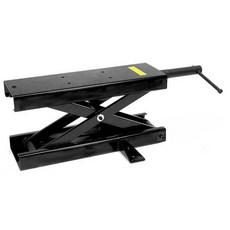 오토바이 잭 리프트 바이크 거치대 주차 받침 보수 작키, 45x26x11cm고무(블루 버전)