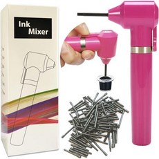 타투 잉크 믹서 전기 색소 메이크업 눈썹 네일 폴리시 컬러 머신 공급 도구 수채화 페인팅 교반기 블렌더 100개 믹싱 스틱 세트장미