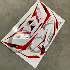 CJ Ebike 電動車貼紙 sticker Go insky xman 戰狼 車身貼紙, 1個, Red