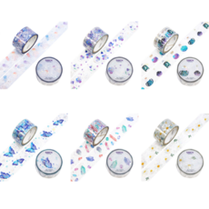 2025 사이엔 일본 마스킹테이프 다꾸 마테 트윙클 클리어 테이프 시리즈, 클리어 시리즈 세트