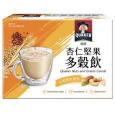 COSTCO 桂格 QUAKER 杏仁堅果多穀飲 (25公克 x 50包) - 杏仁、堅果、多穀飲, 1箱