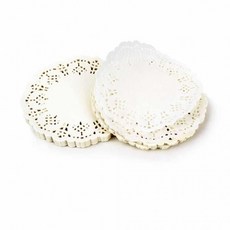 꽃 원형 도일리 페이퍼 종이데코 펀칭종이 종이소품 받침종이 빵포장종이 포장종이 데코종이 쿠키포장종이, 1개, 기본