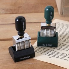 날짜 스탬프 2color 그린 예쁜 주방 인테리어