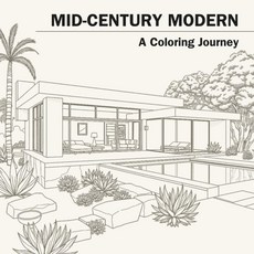 Majosta Mid-Century Modern: A Coloring Journey (Cozy Books) [paperback] 135952 8247405345