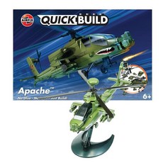 Airfix Quickbuild Boeing Apache 비행기 모델 키트 멀티 207161, 보잉 아파치.