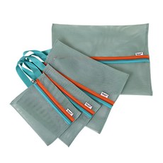 마켓감성 여행용 메쉬 파우치 4종 세트