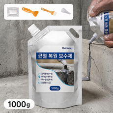 Gaayou 고탄력 균열 보수제 콘크리트 그랙 보수제 벽 옥상 바닥 외벽 보수접착제 방수 시멘트 보수, 1개