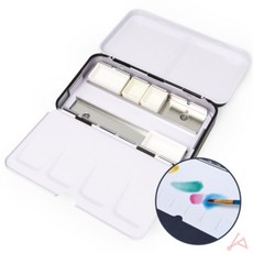 올데이픽 미니 철제 수채화 파레트 철제파레트