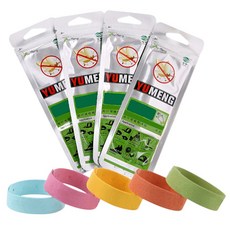 남여공용 썸머밴드 모기 퇴치 기 5단계 딜이 조절 기피 팔찌 단체 대량, 칼라랜덤