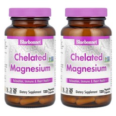 블루보넷 킬레이트 마그네슘, 120정, 2개