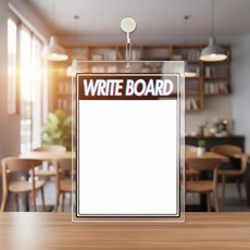 WRITEBOARD1 걸이형 아크릴 메모보드 알림 게시판 210x300mm 화이트판, 상세페이지 참조