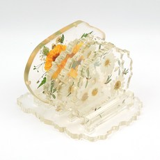 프레스코21 레진 공예 실리콘 몰드 컵받침세트 코스터 압화 만들기, 1개