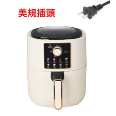 先科空氣炸鍋多功能電炸鍋7L大容量智能爐薯條機無油炸烤箱家用, 美規110V, 單旋鈕【美規插頭】110v