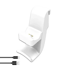PS5 게임 컨트롤러 헤드폰 보관 거치대 2 in 1 충전 도크 스테이션 액세서리, 01 white
