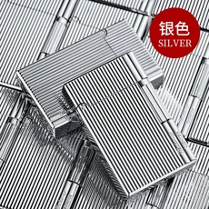 금 은색 알라우드 스틸 사운드 측면 슬라이딩 휠 풍선 클래식 레트로 오픈 불꽃 수직 줄무늬, 02 Silver