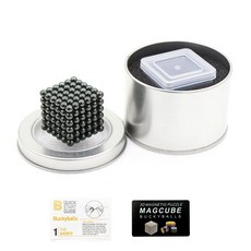 5mm 네오큐브 자석큐브 자기 공, 니켈 블랙, 1개