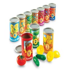 러닝리소스 1-10 수세기 통조림 도형완구, 1세트