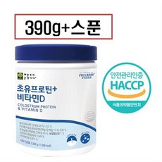 초유 콜라겐 프로틴 저분자 가수분해 동물성 식물성 단백질 분리대두 류신 BCAA 분말 가루 식약처 해썹 인증, 1개, 390g