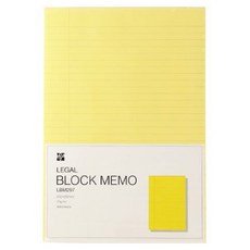 伊都雅 Time Value Legal 方塊便條紙 A4尺寸 205 x 297mm LBM297, 1個, 400張, 黃色