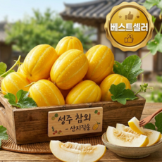 [해피픽] 제철특가 고당도 성주 참외 가정용, 1박스, 혼합과 / 2kg