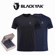 블랙야크 공용 B더블라운드 2장1세트 선물용 데일리 반팔티셔츠 1BYTSM4922