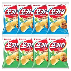 오리온 포카칩 오리지널 66g + 포카칩 어니언 66g, 포카칩 오리지널  x 4개 + 포카칩 어니언 x 4개, 1세트