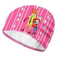 瘋狂動物城兒童泳衣套裝 吊帶泳衣附泳帽