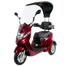 金牌電動車 KUBI 酷比 電動三輪車 電動代步車 供售後保固 大型三輪代步車 銀髮輔具, 紅色, 1個