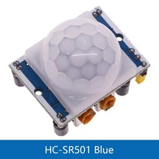 초전기 적외선 미니 모듈 모션 센서 감지기 조정, HC-SR501 Blue, 1개