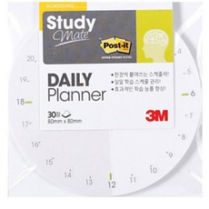 스터디메이트 데일리플래너서클 x80mm30매5764 80, 단품