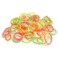 애견미용 문펫 형광 고무줄 1봉, 본상품